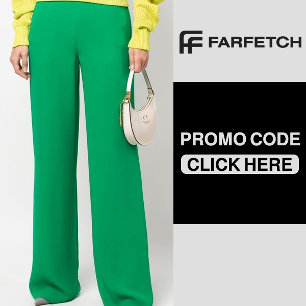 Valentino Green pants at the best price with Farfetch promo code