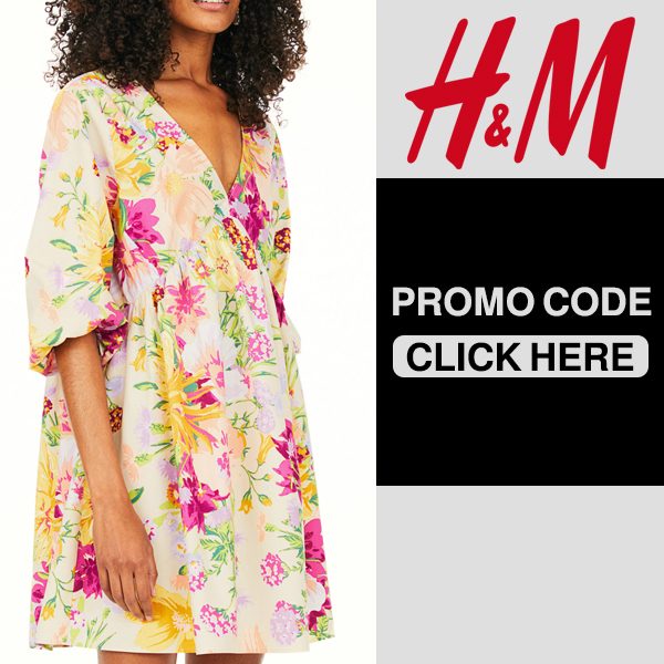 H&M Floral print dress - H&M promo code