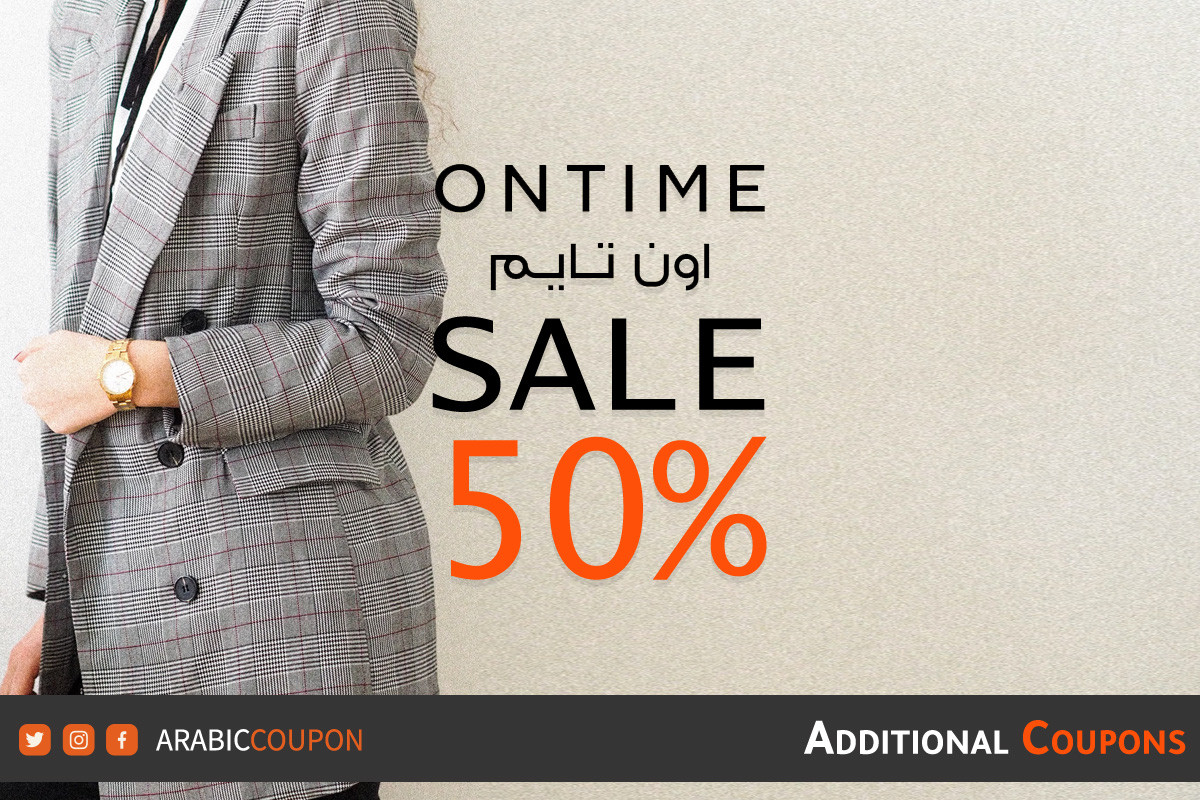 Shop online more with 50 OFF from Ontime with additional Ontime